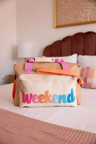 Weekend Duffle--Teal Daisy Womens Boutique