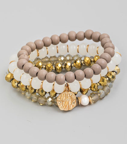 Ava Stackable Bracelet Set--Teal Daisy Womens Boutique